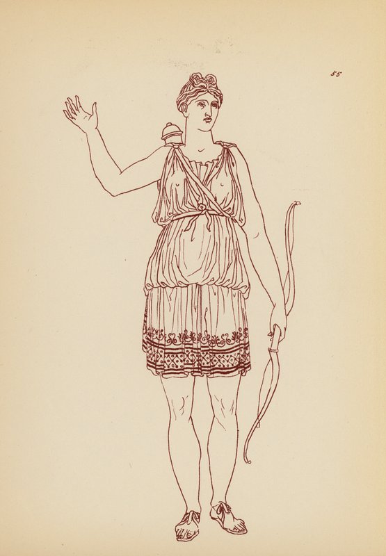 Ókori görög női viselet (litográfia) alkotó: John Moyr Smith