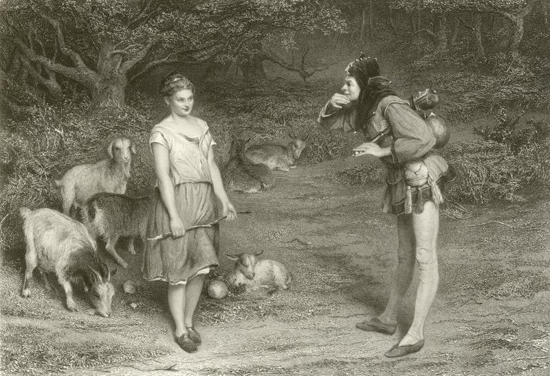 Touchstone és Audrey alkotó: John Pettie