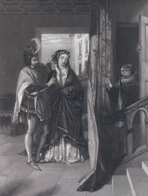 A végzetes kíváncsiság (metszet) alkotó: John Rogers (after) Herbert