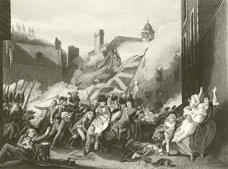 Peirson őrnagy halála alkotó: John Singleton Copley