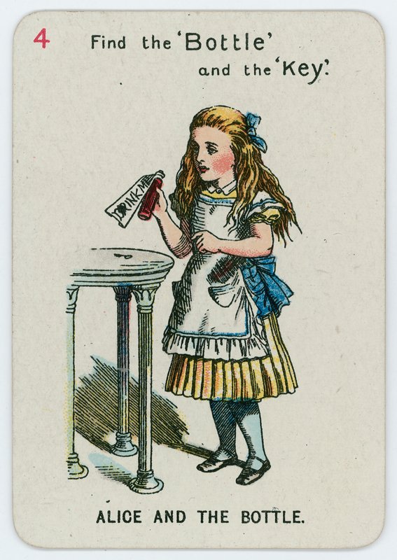 Alice és a palack alkotó: John Tenniel