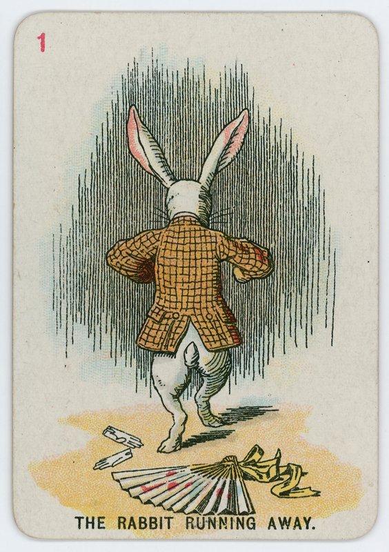 A nyúl menekül alkotó: John Tenniel