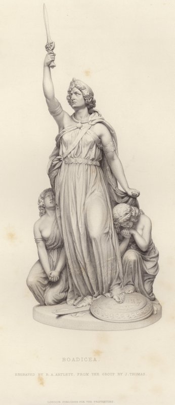 Boadicea királynő portréja alkotó: John Thomas