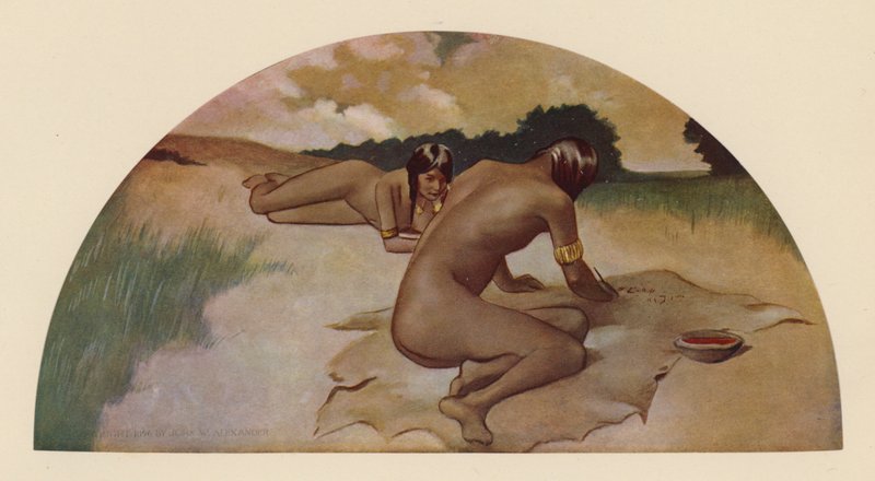 A piktogram (színes litográfia) alkotó: John White (after) Alexander