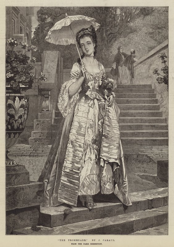 A sétány, a párizsi kiállításról alkotó: Joseph Caraud