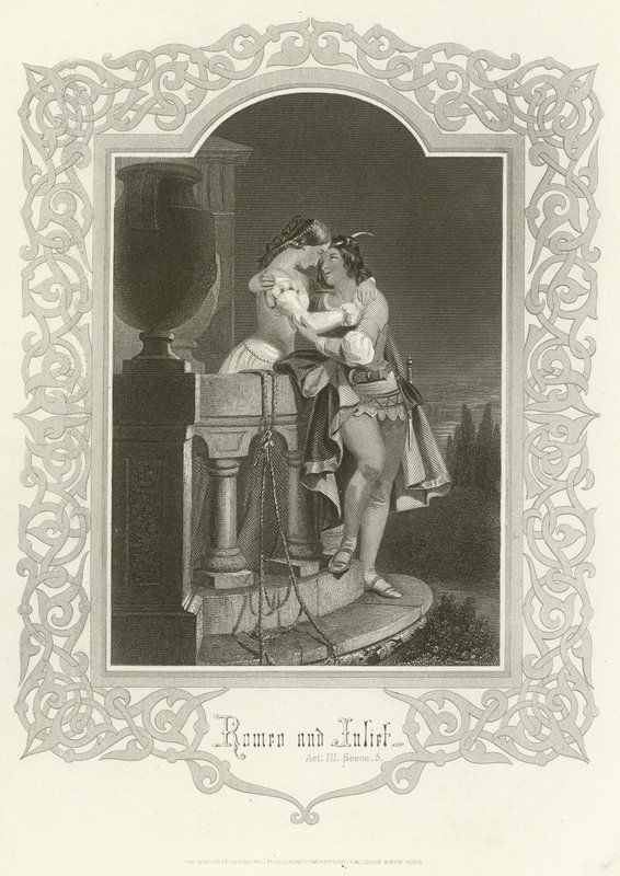 Rómeó és Júlia, III. felvonás, V. jelenet alkotó: Joseph Kenny Meadows