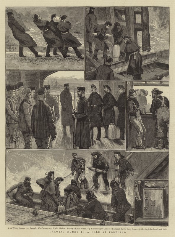 Pénzt húzni egy gálán Portlandben alkotó: Joseph Nash