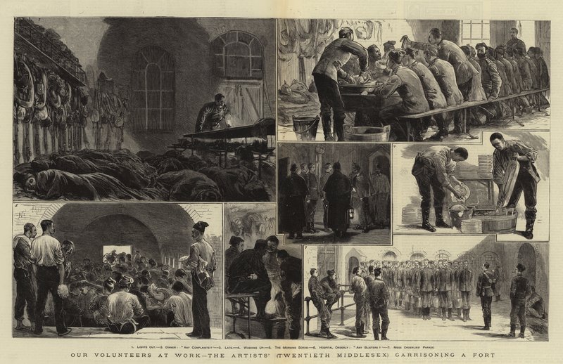 Munkahelyi önkénteseink, a művészek (huszadik Middlesex) egy erődben helyőrnek alkotó: Joseph Nash