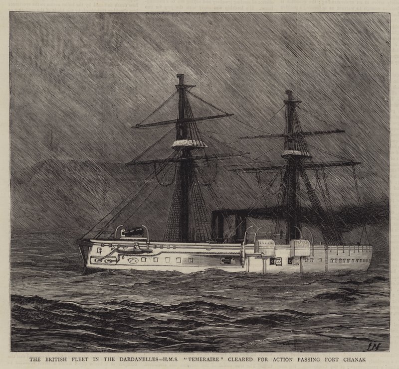 A brit flotta a Dardanellákon alkotó: Joseph Nash