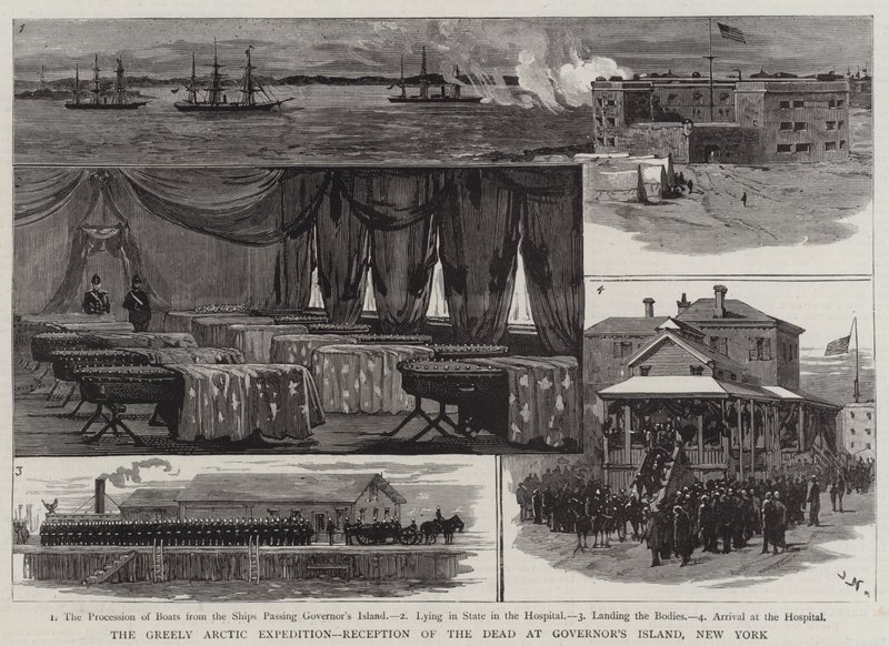 A Greely sarkvidéki expedíció, halottak fogadása a New York-i Governor