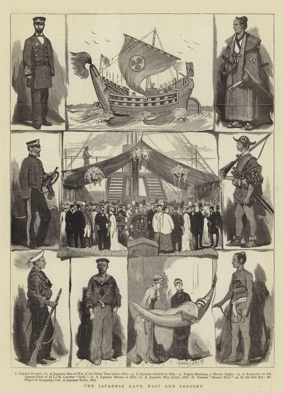 A japán haditengerészet, múlt és jelen alkotó: Joseph Nash