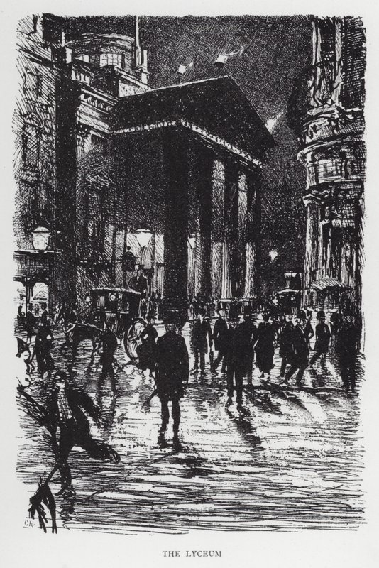 Líceum (litho) alkotó: Joseph (after) Pennell