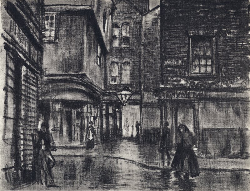 Eltűnő London (litho) alkotó: Joseph (after) Pennell