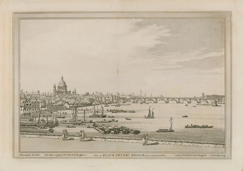 Blackfriars híd alkotó: Joseph Farington