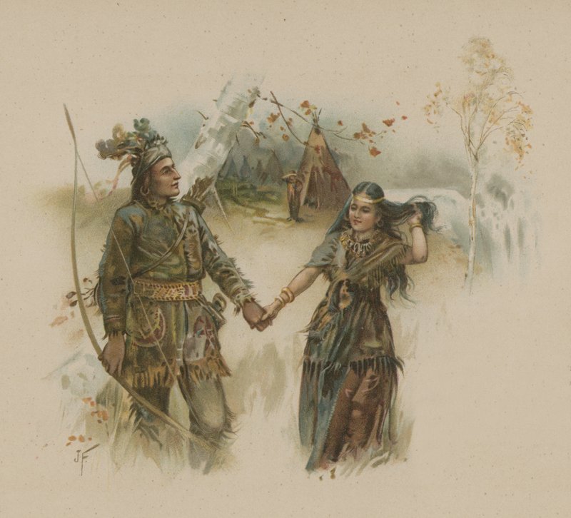 Hiawatha (chromolitho) alkotó: Joseph Finnemore