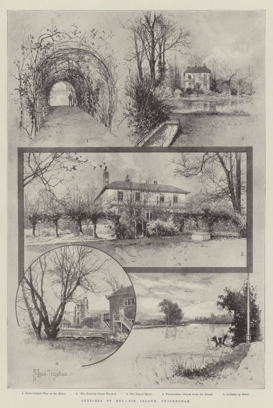 Vázlatok az angolna-pie szigetről, Twickenham alkotó: Joseph Holland Tringham