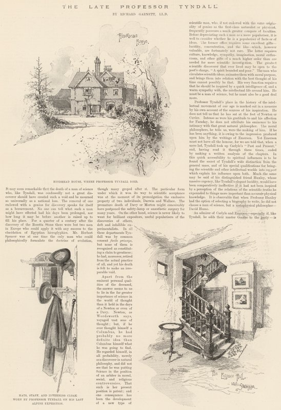 A néhai Tyndall professzor alkotó: Joseph Holland Tringham