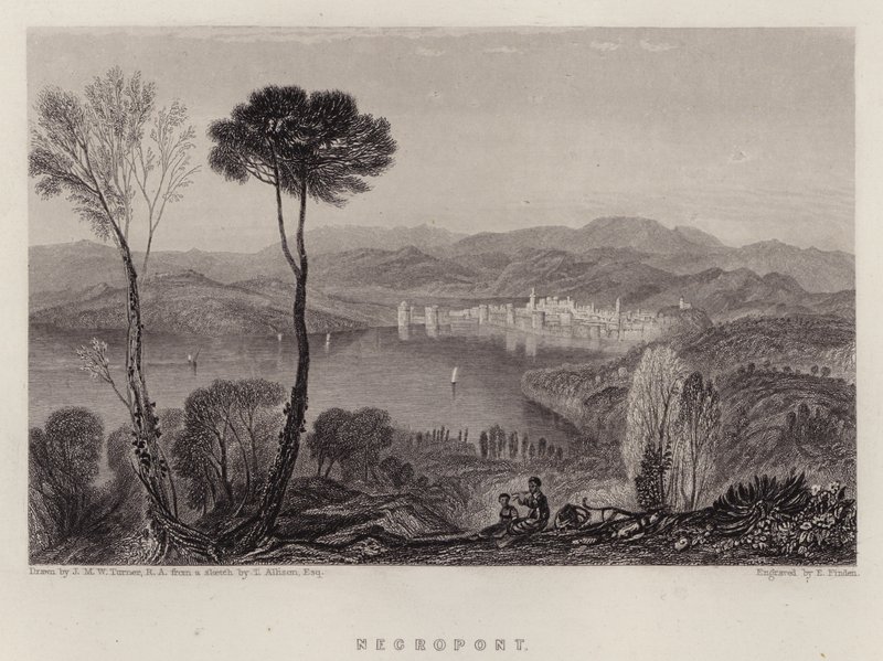 Negropont (színes litó) alkotó: Joseph Mallord William (after) Turner
