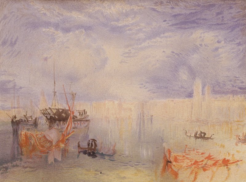 Velence (színes litográfia) alkotó: Joseph Mallord William (after) Turner