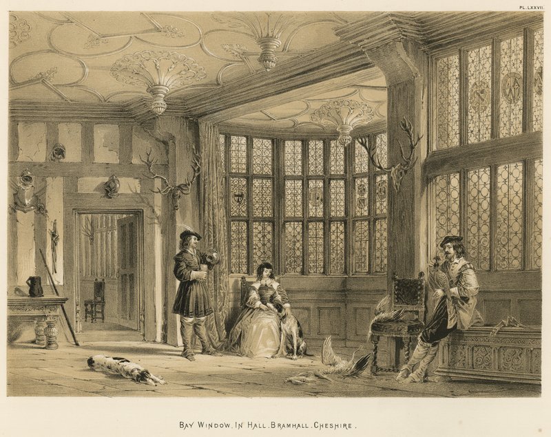Bay Window, In Hall, Bramhall, Cheshire alkotó: Joseph Nash