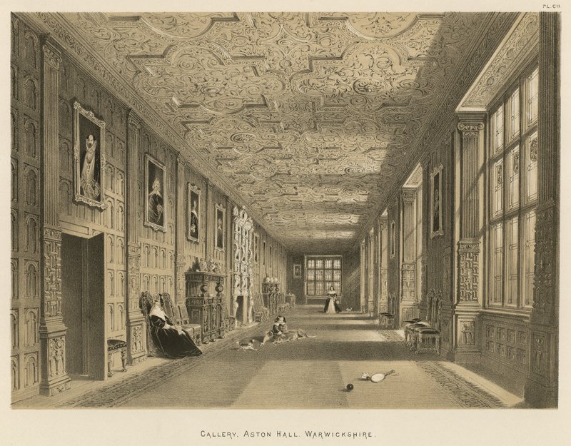 Galéria, Aston Hall, Warwickshire alkotó: Joseph Nash