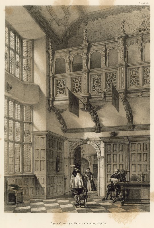 Galéria a Hallban, Hatfield, Herts alkotó: Joseph Nash