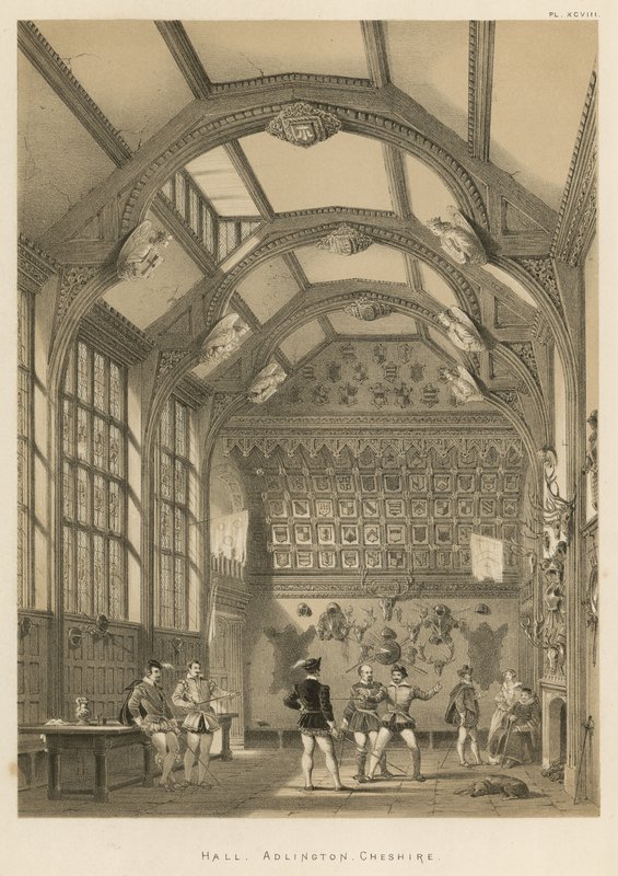 Hall, Adlington, Cheshire alkotó: Joseph Nash