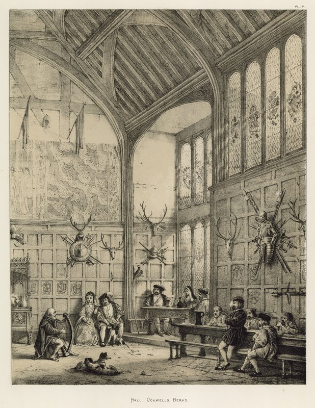 Hall, Ockwells, Berks alkotó: Joseph Nash