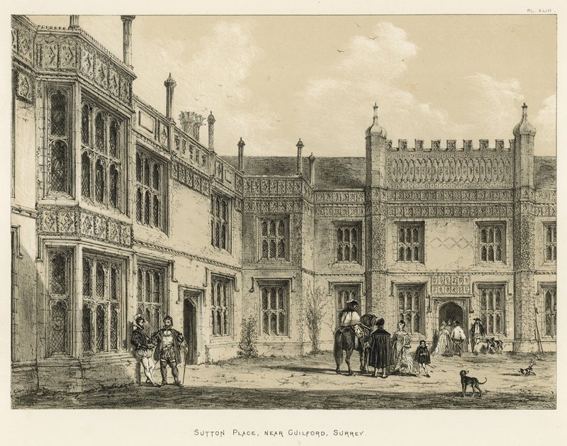 Sutton Place, Guildford közelében, Surrey államban alkotó: Joseph Nash