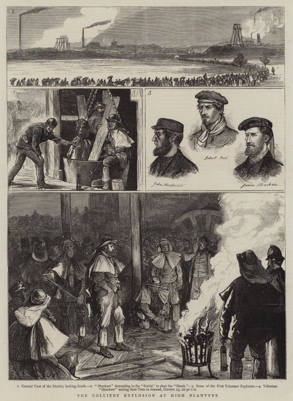 A Colliery robbanása High Blantyre-ben alkotó: Joseph Nash
