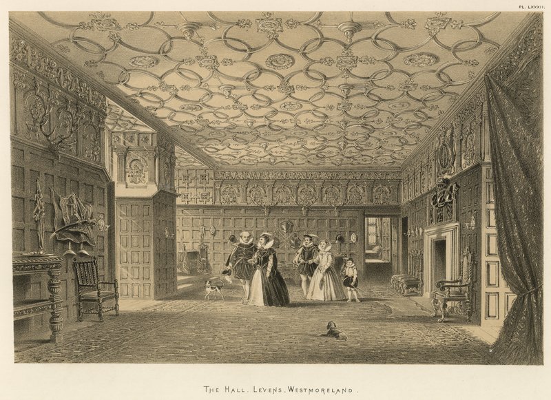 The Hall, Levens, Westmoreland alkotó: Joseph Nash