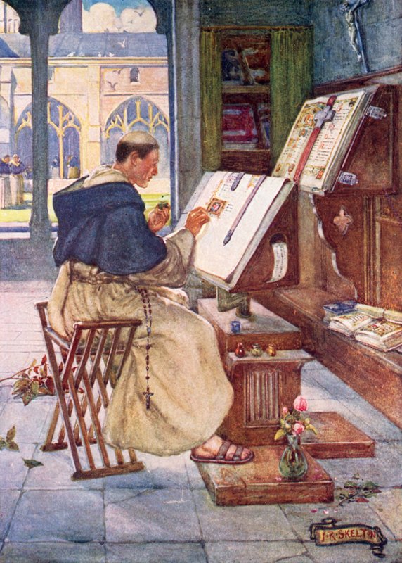 Középkori írnok alkotó: Joseph Ratcliffe Skelton