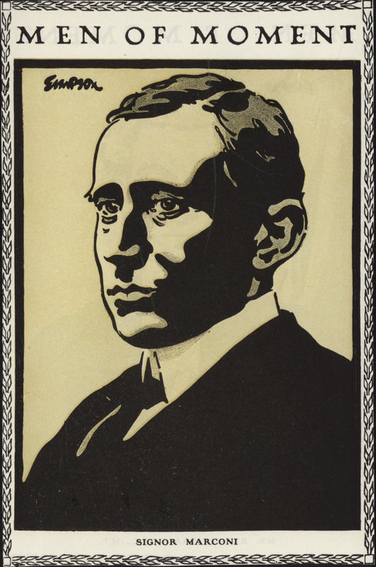 Guglielmo Marconi alkotó: Joseph Simpson