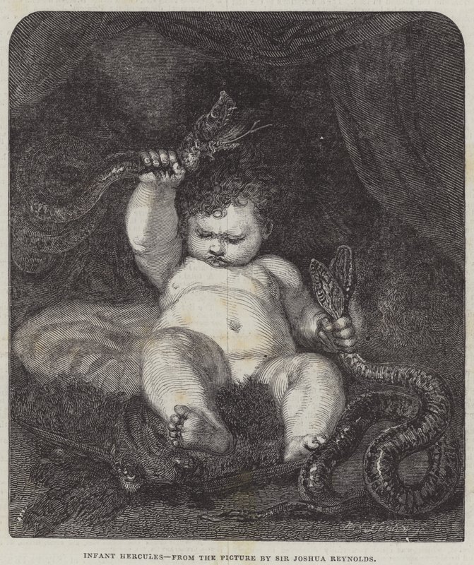 Herkules csecsemő alkotó: Joshua Reynolds