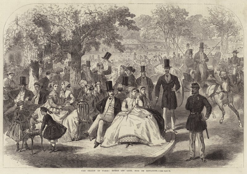 A szezon Párizsban, Entre les Lacs, Bois de Boulogne alkotó: Jules Pelcoq