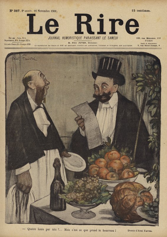 Illusztráció Le Rire alkotó: Jules Abel Faivre