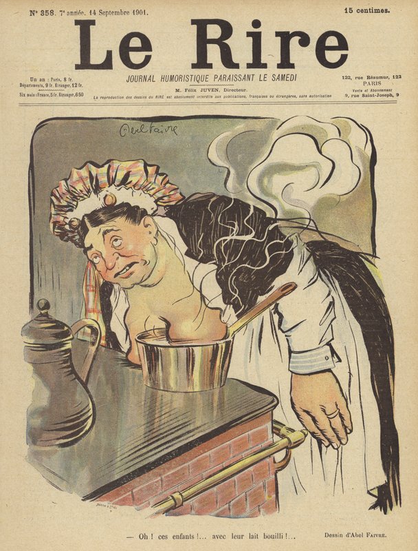 Illusztráció Le Rire alkotó: Jules Abel Faivre
