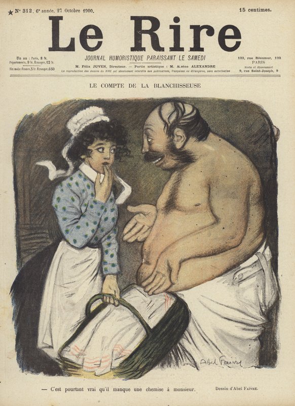 Illusztráció Le Rire alkotó: Jules Abel Faivre