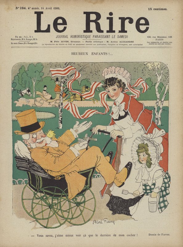 Illusztráció Le Rire alkotó: Jules Abel Faivre