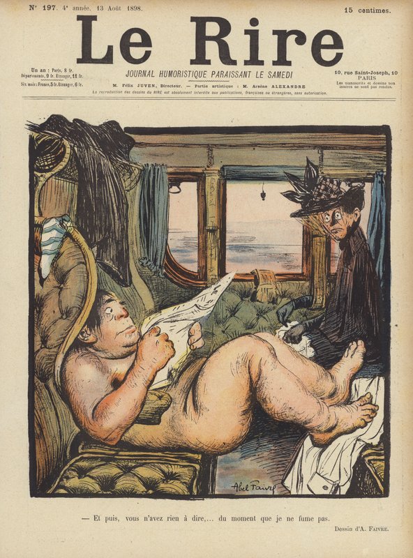 Illusztráció Le Rire alkotó: Jules Abel Faivre