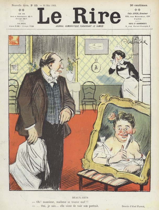 Illusztráció Le Rire alkotó: Jules Abel Faivre