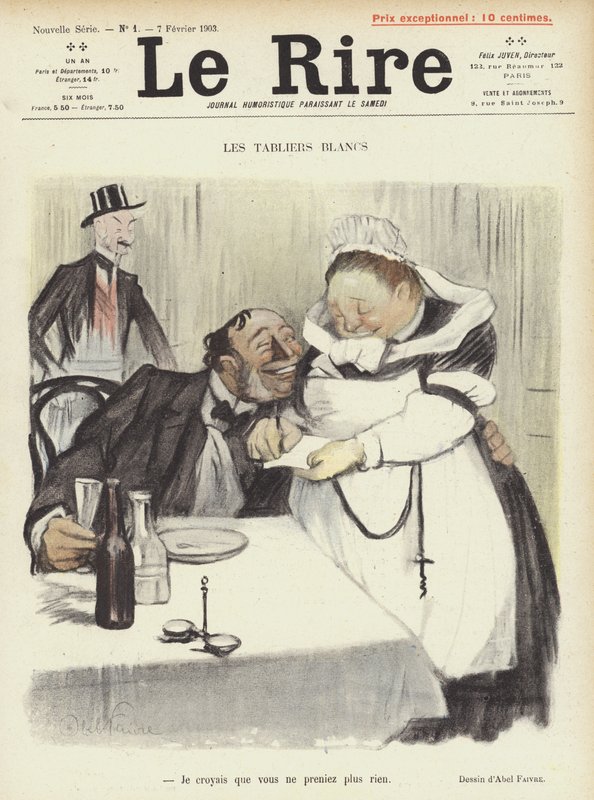 Illusztráció Le Rire alkotó: Jules Abel Faivre