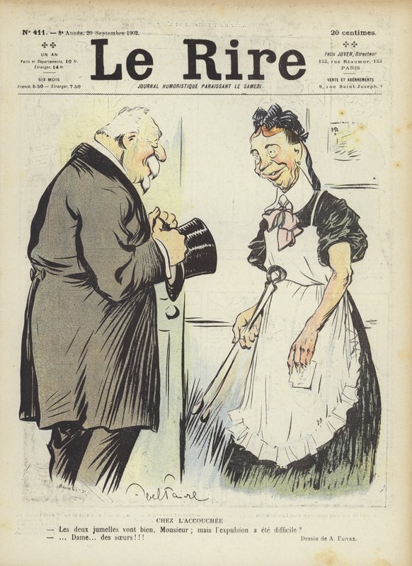 Illusztráció Le Rire alkotó: Jules Abel Faivre