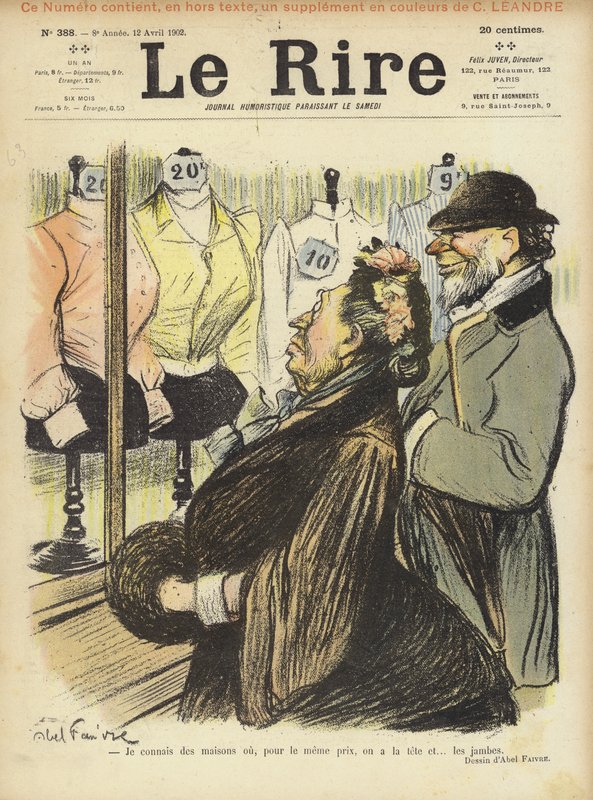 Illusztráció Le Rire alkotó: Jules Abel Faivre