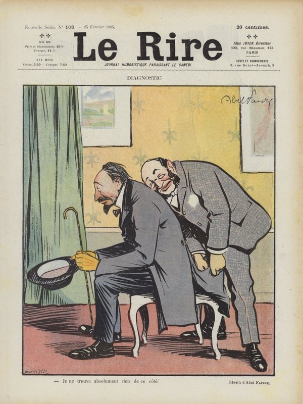 Illusztráció Le Rire alkotó: Jules Abel Faivre