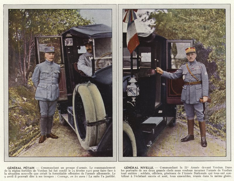 Petain tábornok, Nivelle tábornok alkotó: Jules Gervais Courtellemont