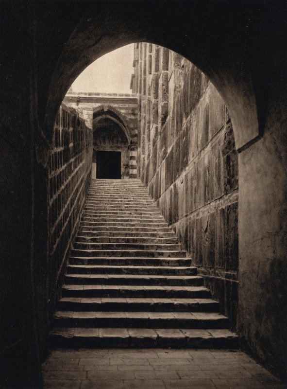 Hebron, Haram, lépcsők (f/w fotó) alkotó: Karl Grober