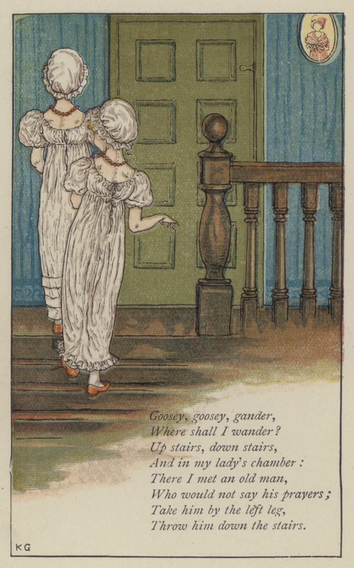 Liba, liba, gúny (színes litho) alkotó: Kate (after) Greenaway