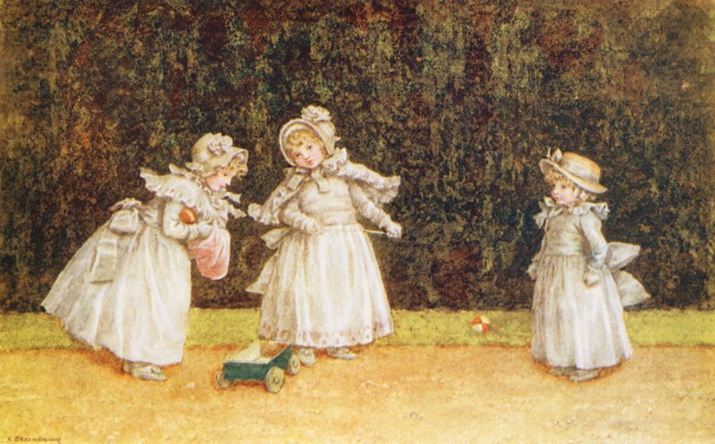A kis gokart (színes litográfia) alkotó: Kate (after) Greenaway