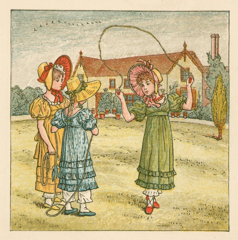 Lányok ugráló alkotó: Kate Greenaway